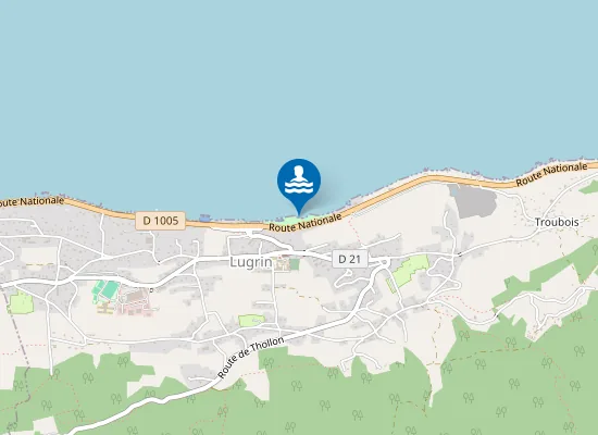 Map of LUGRIN VINDRY