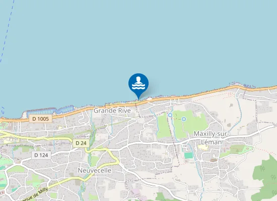 Map of MAXILLY-SUR-LEMAN PETITE RIVE