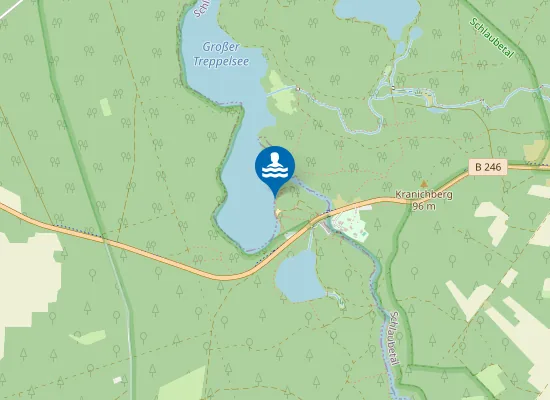 Map of GROSSER TREPPELSEE BREMSDORF ZELTPLATZ