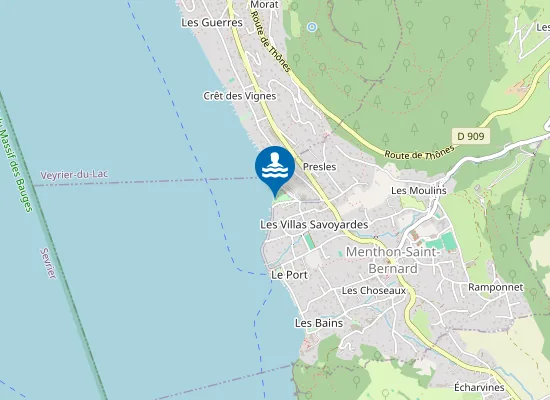 Map of MENTHON MUNICIPALE