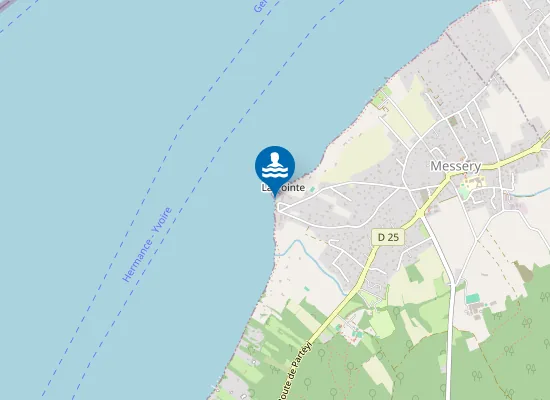 Map of MESSERY LA POINTE
