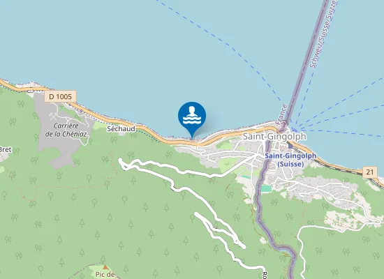 Map of SAINT-GINGOLPH MUNICIPALE