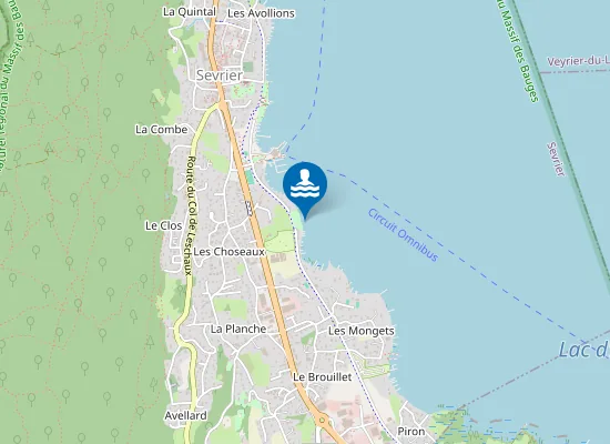 Map of SEVRIER LES CHOSEAUX_CLOS BERTHET