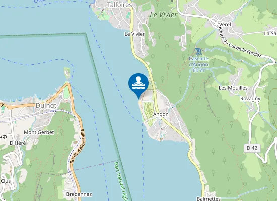 Map of TALLOIRES ESPACE LAC-CASSINES