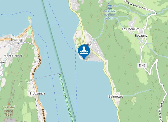 Map of TALLOIRES ANGON