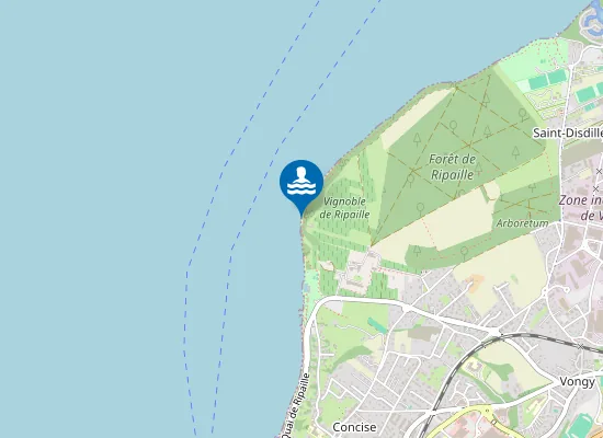 Map of THONON PINEDE