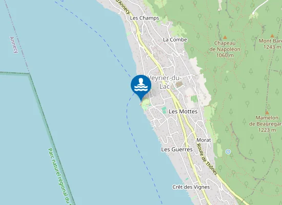 Map of VEYRIER LA BRUNE