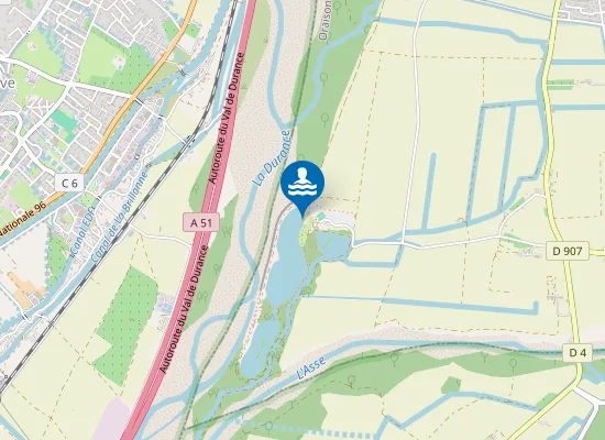 Map of PLAN D'EAU DES BUISSONNADES