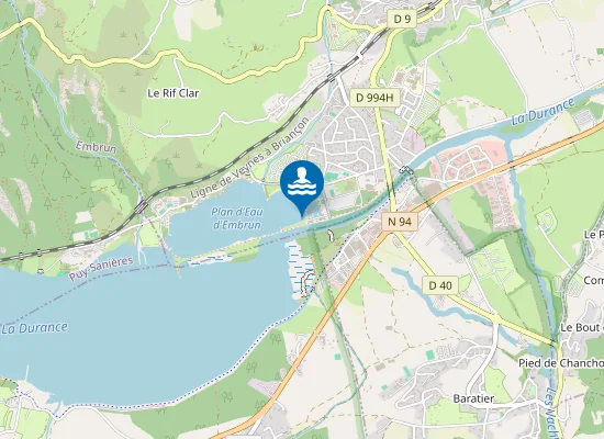 Map of PLAGE SUD EMBRUN