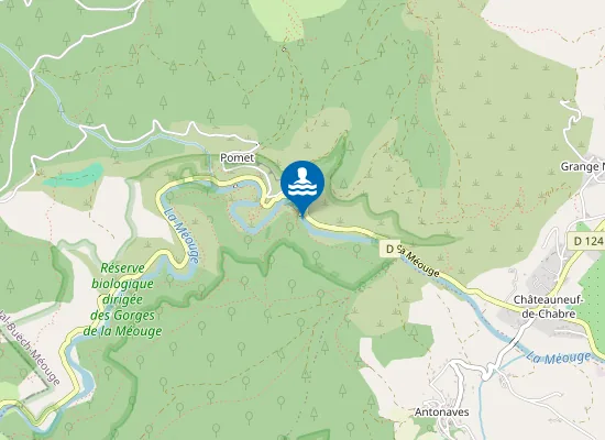 Map of LES GORGES DE LA MEOUGE