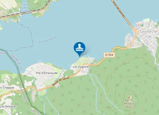 Map of LES EYGOIRES - CAMPING