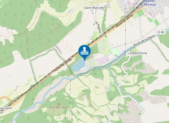 Map of PLAN D'EAU DE VEYNES