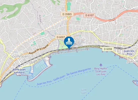 Map of ANTIBES LES PINS OUEST