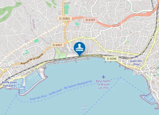 Map of ANTIBES LES PINS EST