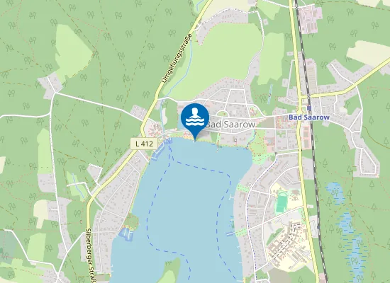 Map of SCHARMUETZELSEE BAD SAAROW STRANDBAD MITTE
