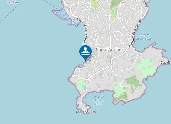 Map of CAP D'ANTIBES