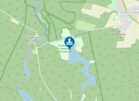 Map of SCHERVENZSEE SCHERNSDORF BUNGALOWS