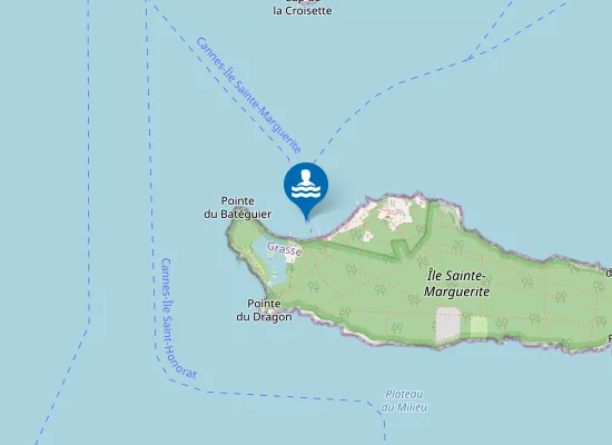 Map of ILE STE MARGUERITE OUEST