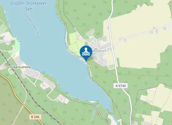 Map of STORKOWER SEE DAHMSDORF