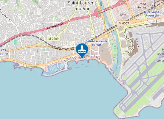 Map of LES FLOTS BLEUS