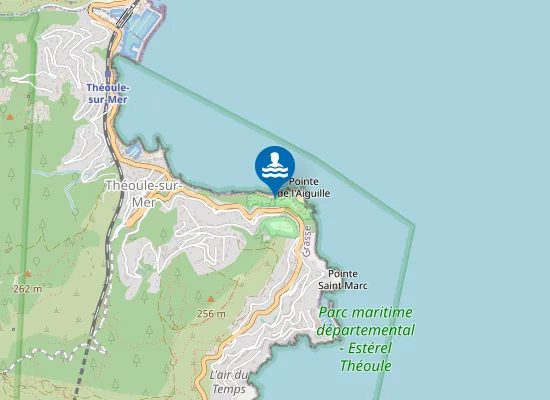 Map of POINTE DE L'AIGUILLE