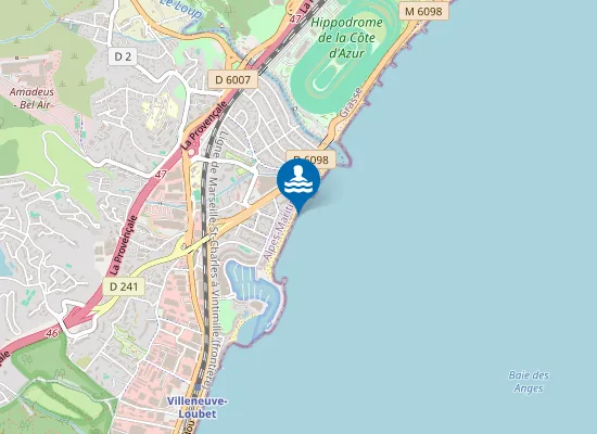 Map of CENTRE NAUTIQUE (ex poste de secours no1)