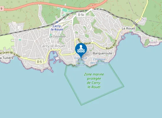 Map of CAP ROUSSET