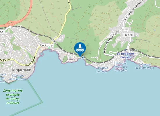 Map of LES EAUX SALEES