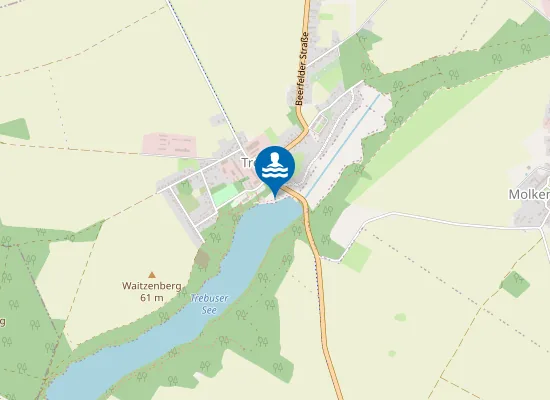Map of TREBUSER SEE FUERSTENWALDE TREBUS STRAND