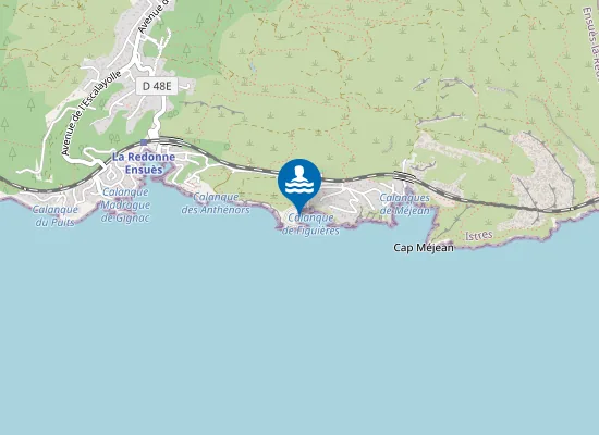 Map of LES FIGUIERES