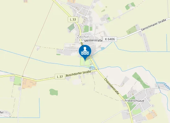 Map of FREIBAD ZECHIN ZECHIN