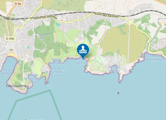 Map of PLAGES DE LA SAULCE ET DE SAINTE CROIX