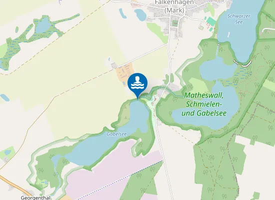 Map of GABELSEE FALKENHAGEN
