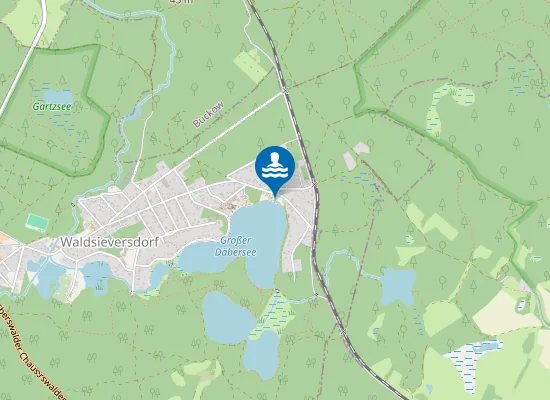 Map of GROSSER DAEBERSEE WALDSIEVERSDORF VOLKSBAD