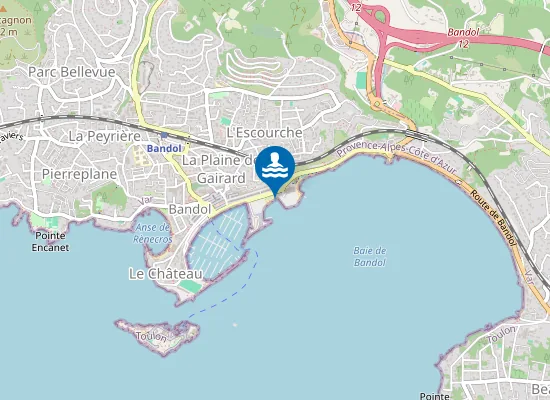 Map of PLAGE CENTRALE