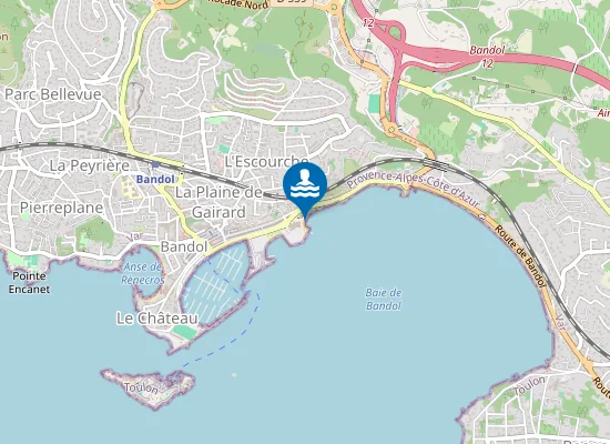 Map of PLAGE DU CASINO