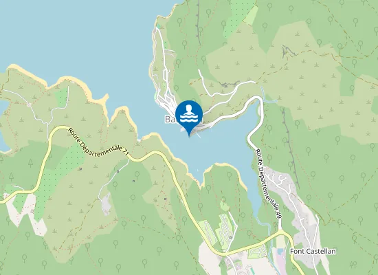 Map of PLAGE DE BAUDUEN