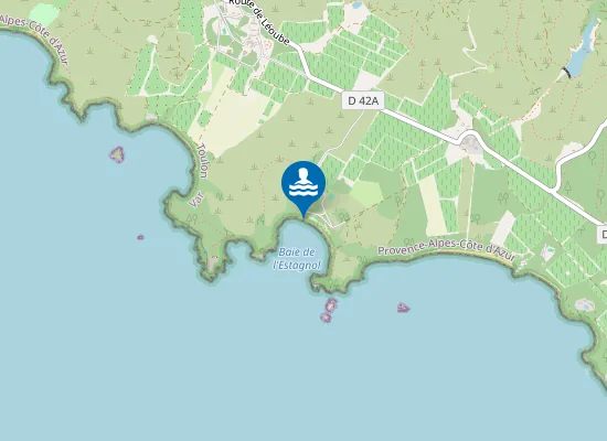 Map of PLAGE L'ESTAGNOL