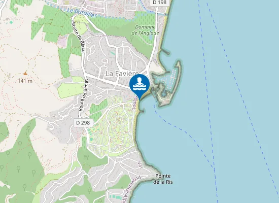 Map of PLAGE LE CAMPS DU DOMAINE