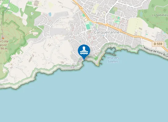 Map of PLAGE LE PRADON CENTRE