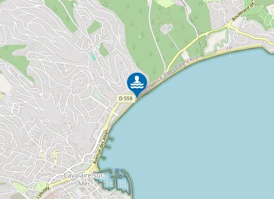 Map of PLAGE LES COLLIERES