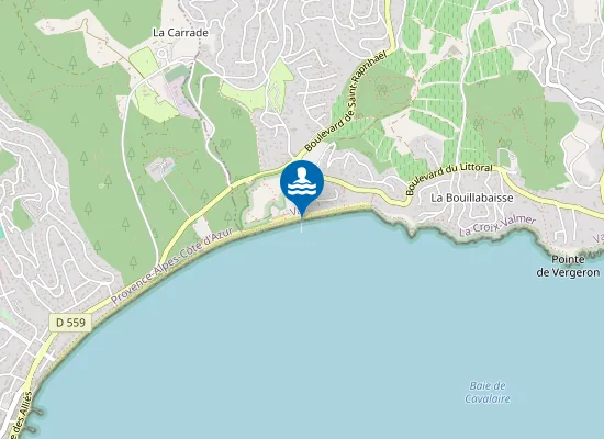 Map of PLAGE LA DOUANE DEBARQUEMENT