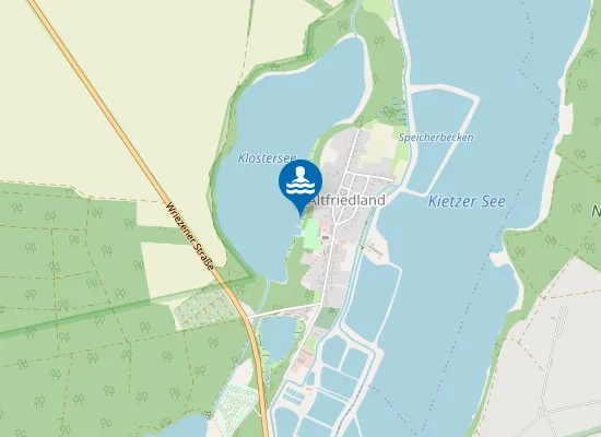 Map of KLOSTERSEE ALTFRIEDLAND