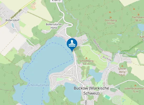 Map of SCHERMUETZELSEE BUCKOW STRANDBAD
