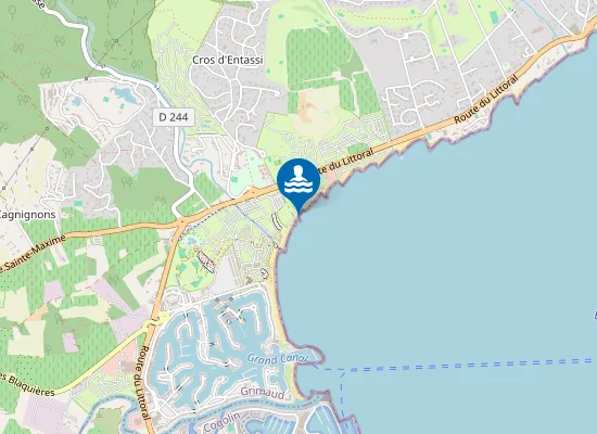 Map of PLAGE DE SAINT PONS