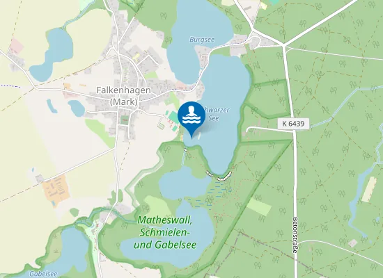 Map of SCHWARZER SEE FALKENHAGEN