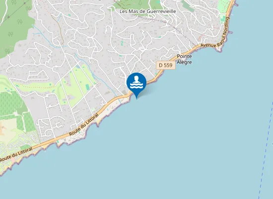 Map of PLAGE DE GUERREVIEILLE