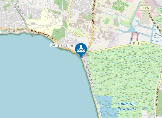 Map of PLAGE L'ALMANARRE NORD