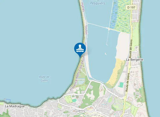 Map of PLAGE L'ALMANARRE SUD - LES ESTAGNIERS