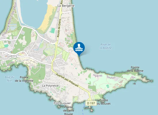 Map of PLAGE BADINE GIENS